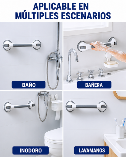 Barras de sujeción para la bañera y la ducha con ventosa