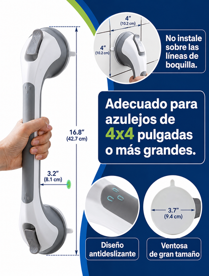 Barras de sujeción para la bañera y la ducha con ventosa