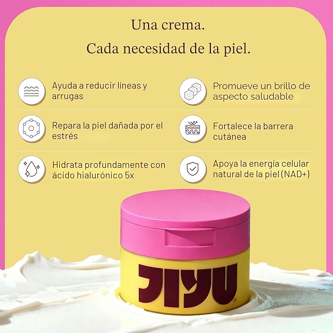 JIYU NAD+ HIDRATANTE FACIAL – CREMA COREANA ANTIENVEJECIMIENTO PARA PIEL RADIANTE, FIRME Y SUAVE